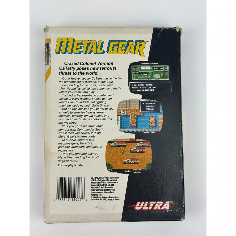 Metal Gear Nintendo NES Complete in Box CIB Tested Working - Picture 11 of 11